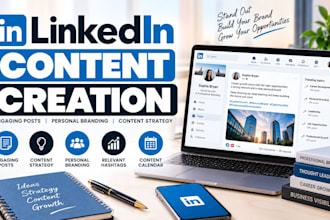 create engaging linkedin content posts and personal branding strategy