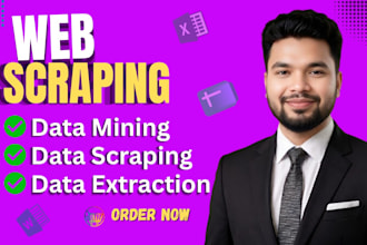do professional web scraping and data extraction