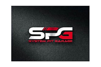 make race car workshop logo with repair motorsport service