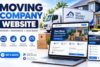 build moving company website, for residential and commercial movers