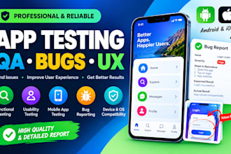 do app testing, mobile app testing and QA testing