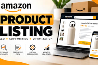create amazon product listing  SEO product description and listing optimization