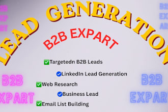 do b2b lead generation linkedin lead email list building