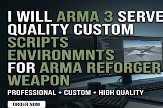 design a complete arma reforger server with experience base on loadout