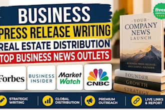 write and distribute your business press release for company news and PR