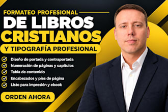 formatee y maquete profesionalmente su libro cristiano