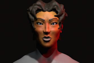 create realistic 3d head facial anatomy sculpt and digital double