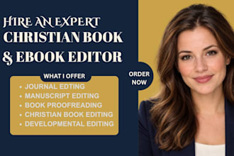 edit and developmental edit proofread your christian book devotional or journal