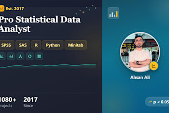 do statistical data analysis in spss, r, python, minitab, nvivo, or SAS