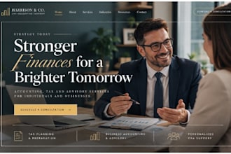 design squarespace accounting cpa website bookkeeping tax business website