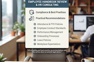 draft and or review your employee handbook