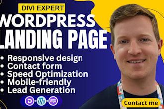 design a high converting divi landing page for your marketing campaign