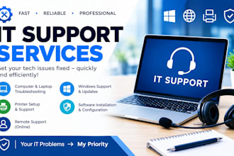 provide IT support and troubleshooting services