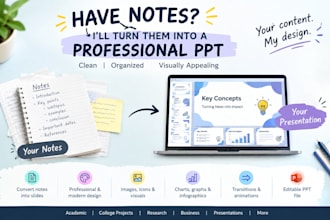 create a powerpoint presentation from your notes and content