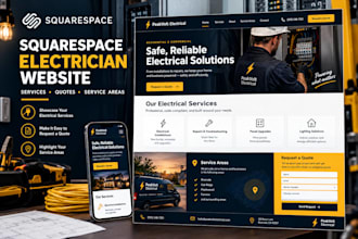 build a squarespace electrical contractor website