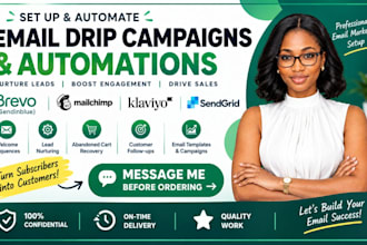 build email drip campaigns and automations in brevo or mailchimp