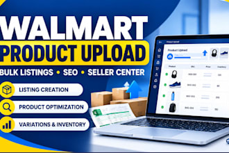 do walmart product upload and listing SEO
