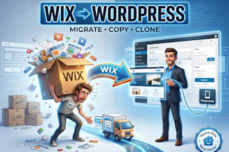 migrate wix to wordpress, duplicate, copy or clone website