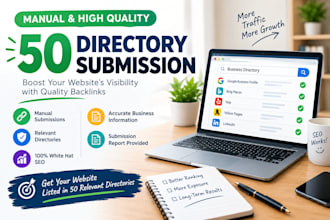 do 50 manual directory submission for off page SEO