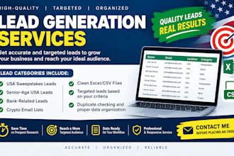 get you profitable sweeps lead, USA lead, senior old  leads, first hits
