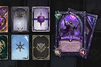design custom card game board game playing card and card illustration