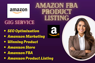 create and optimize amazon fba product listings with SEO