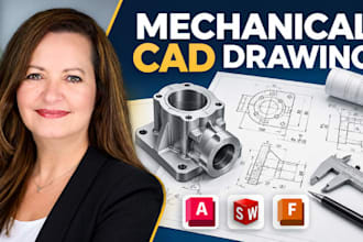 mechanical cad drawing,2d mechanical drawing, engineering drawing, auto cad plan