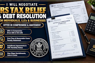 resolve back tax file penalty abatement letter and negotiate offer in compromise