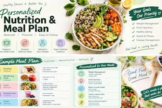create a personalized nutrition and diet plan