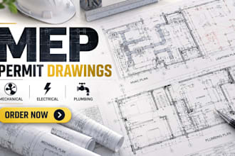 do mep design and permit drawings for mechanical electrical and plumbing