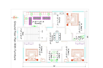 create a professional 2d autocad floor plan with dimensions
