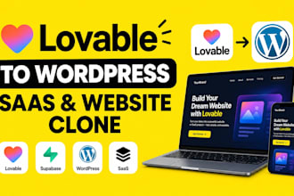 lovable to wordpress lovable saas lovable supabase lovable website clone lovable