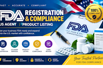 fda registration and compliances fda us agent fda product listing label review