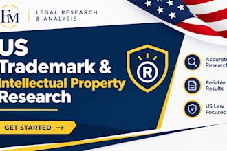 conduct and summarize trademark intellectual property research in US