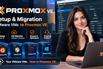 set up proxmox ve and migrate vmware vms