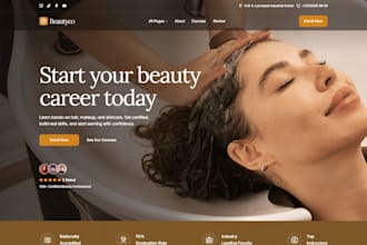 build squarespace makeup artist website hair salon website nail studio website