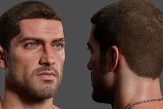 3d realistic character ue metahuman game character model 3d character design