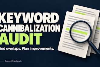 audit keyword cannibalization and create an SEO fix plan