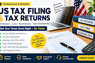 do US tax returns, llc tax,  US tax filing, business tax 5472 1040 1120 cpa
