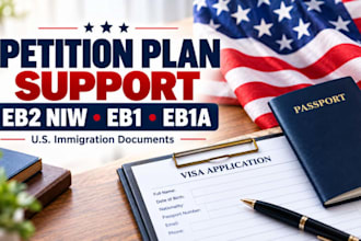 edit and draft eb1 eb2 niw petition cover letters