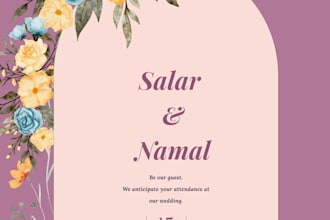 design editable canva wedding invitation cards