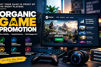 do organic game promotion
