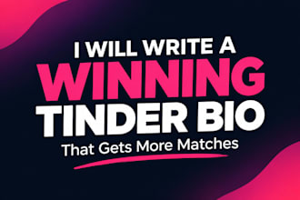 create a unique dating profile bio that gets attention