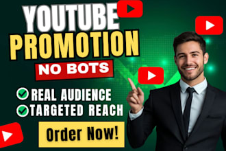 promote youtube video organically for  real growth and monetization