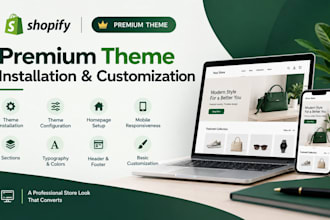 install and customize a premium shopify theme
