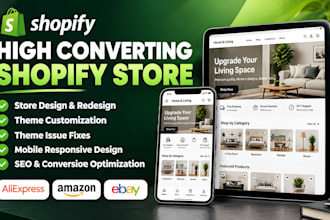 design high converting shopify store shopify theme customization fix theme issue
