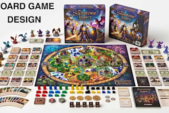 illustrate your board game and card game artwork