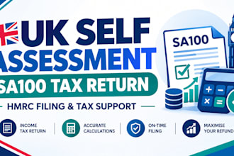 prepare and file uk self assessment tax return sa100