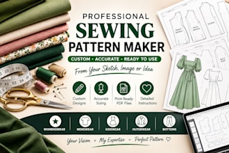 be your digital sewing pattern maker for any type of apparel