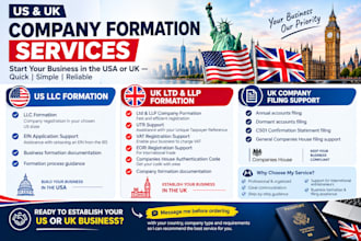 do US llc registration, USA business registration, ein, UK company registration